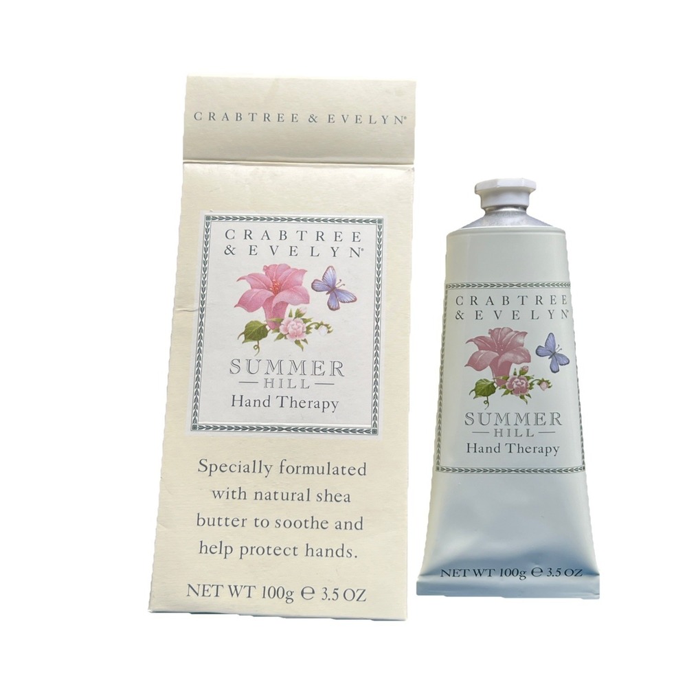 Crabtree and Evelyn Summer Hill Hand Therapy Cream Lotion 3.4 oz 100 ml NIB